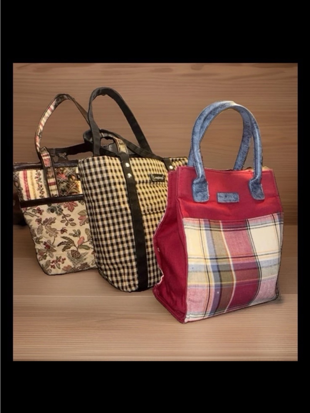 Bundle of 3 Longaberger Totes,